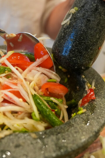 Spicy Cambodian Papaya Salad