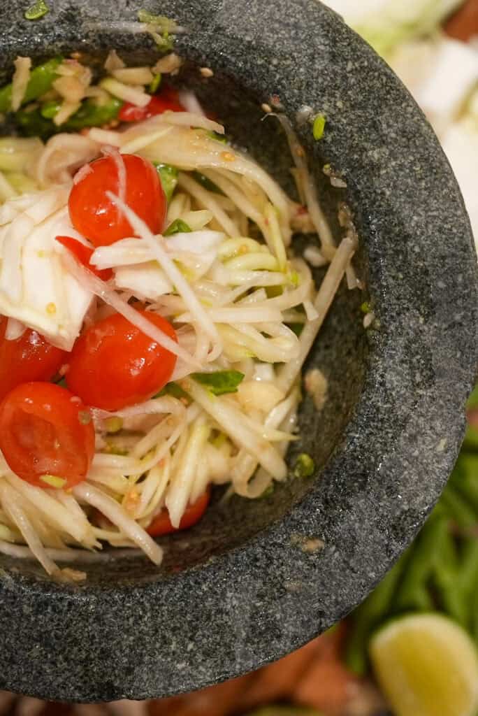 Spicy Cambodian Papaya Salad
