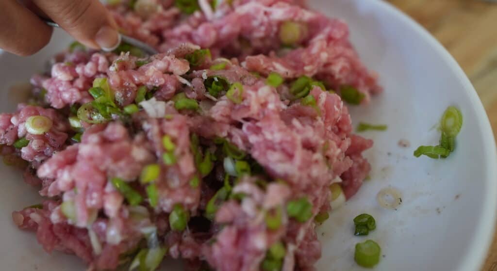 Ground Pork for pork meatballs